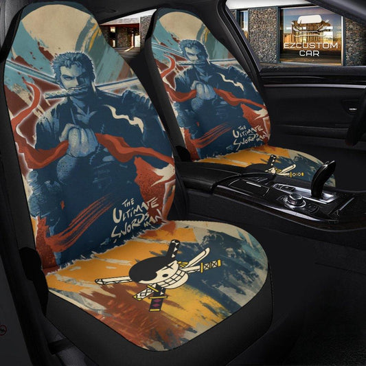 One Piece Car Seat Covers The Ultimate Swordman Zoro Seat Covers Colorful