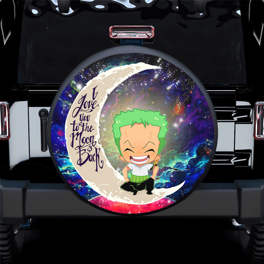 One Piece Spare Tire Cover Zoro One Piece Love You To The Moon Tire Covers Colorful