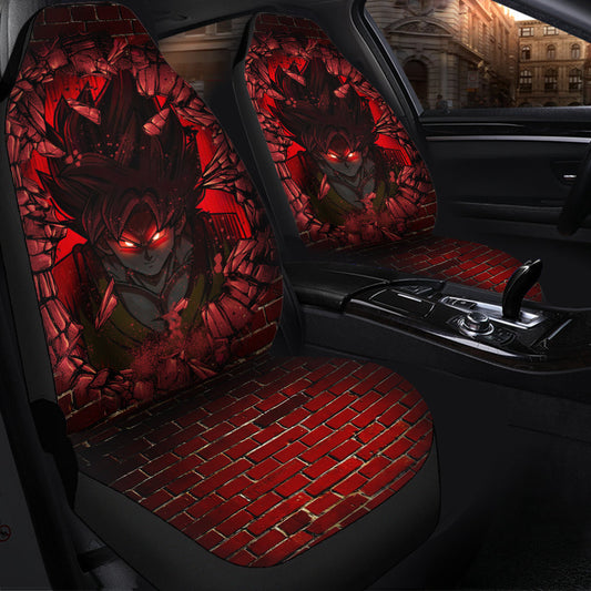 Goku Break Wall Car Seat Covers