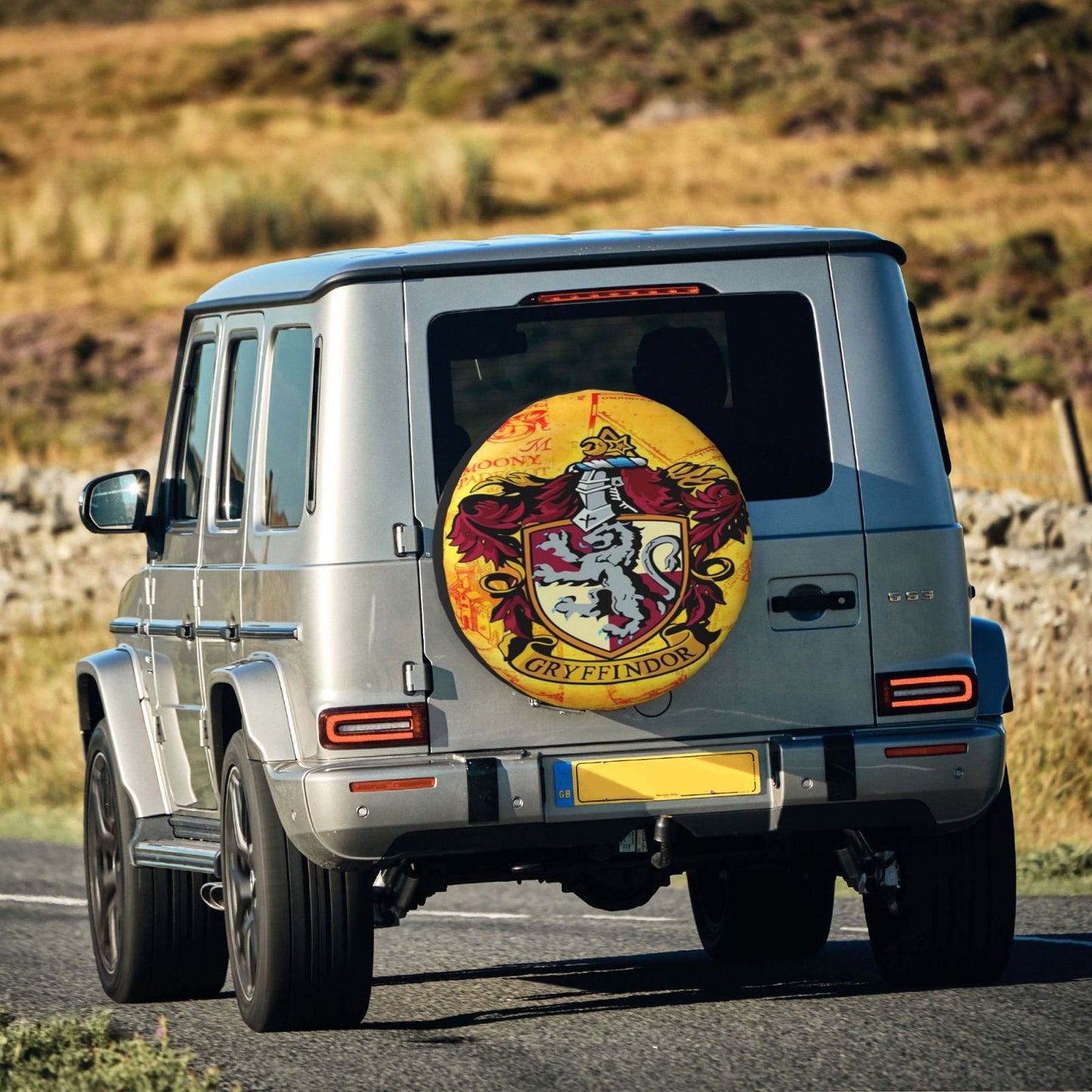 HP Spare Tire Cover Gryffindor House Crest Symbol Tire Covers Red Yellow