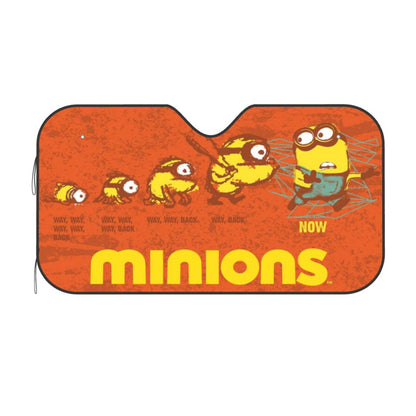 Minions Car Sun Shade Minions Evolution Graphic Winshield Sun Shade Orange Yellow