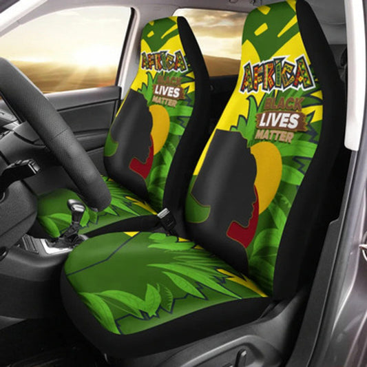 Juneteenth Car Seat Covers Africa Black Lives Matter Seat Covers Green