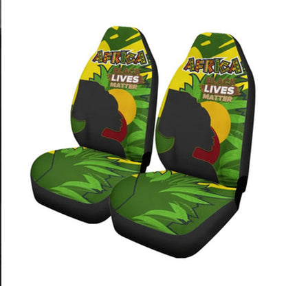 Juneteenth Car Seat Covers Africa Black Lives Matter Seat Covers Green