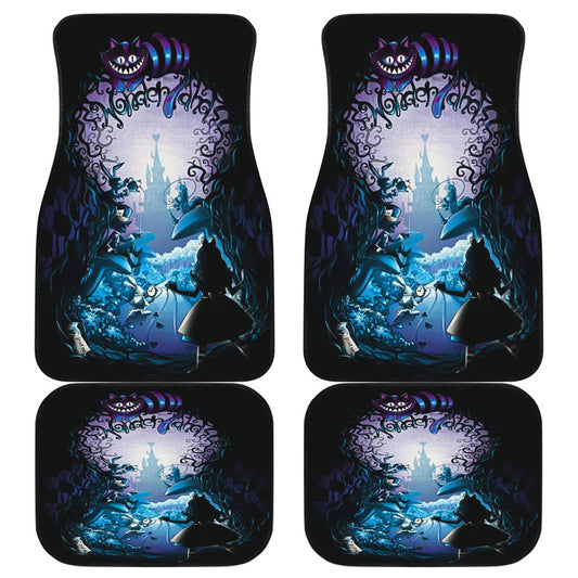 Alice In Wonderland Car Mats Alice The Gate To Wonderland Car Floor Mats Black Blue