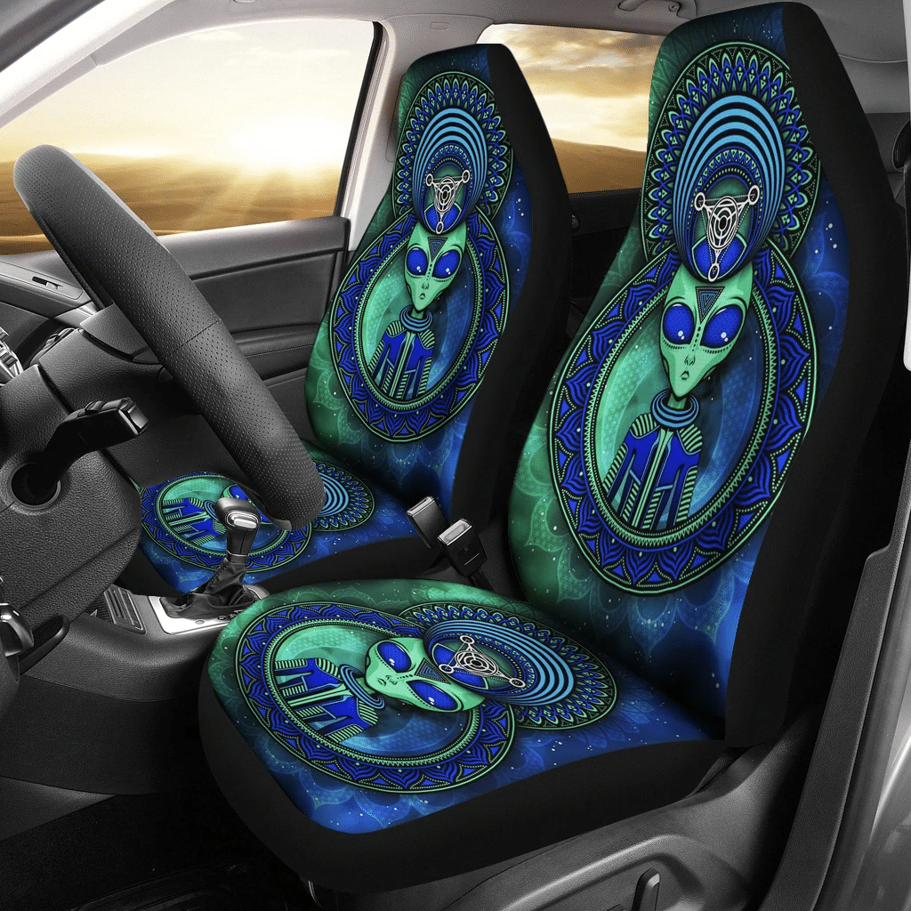 Alien Car Seat Covers Alien Art Fantasy Creatures Seat Covers Blue