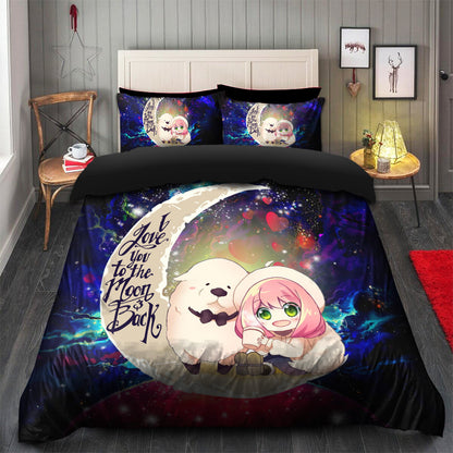 Anya Spy x Family Dog Love You To The Moon Galaxy Bedding Set