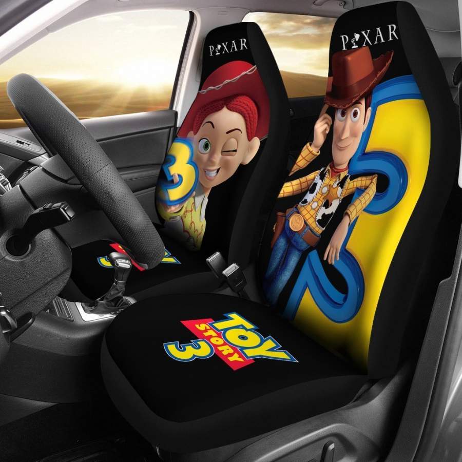 Toy Story Car Seat Covers Woody And Jessie Toy Story Seat Covers Black