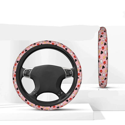 MM Steering Wheel Cover DN Cute MM Accessories Pattern Driving Wheel Cover Pink