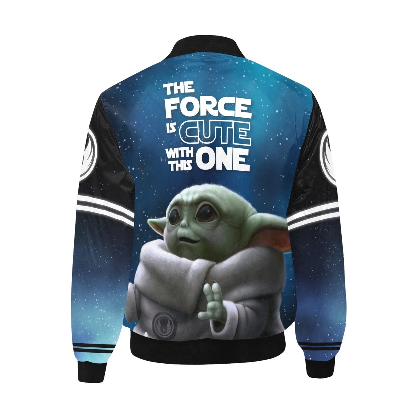 SW Bomber Jacket SW Baby Grogu Jedi Order Symbol Bomber Blue Unisex