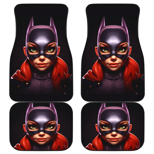 Batman Car Mats DC Cartoon Batgirl In The Dark Car Floor Mats Black Purple