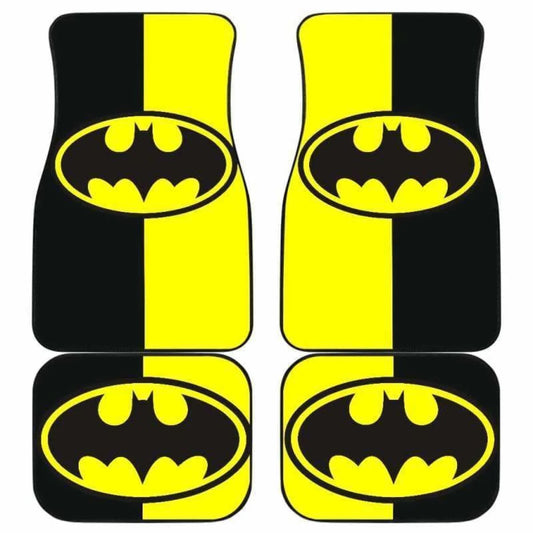 Batman Car Mats DC Batman Clssic Symbol Pattern Car Floor Mats Black Yellow