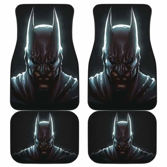 Batman Car Mats DC Scary Mask Batman Graphic Car Floor Mats Black