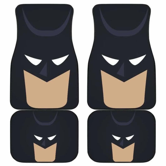 Batman Car Mats DC Cartoon Batman Face Graphic Car Floor Mats Black