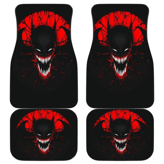 Batman Car Mats DC Batman Venom Style Scary Laugh Car Floor Mats Black Red