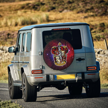 HP Spare Tire Cover Gryffindor House Crest Symbol Galaxy Tire Covers Red