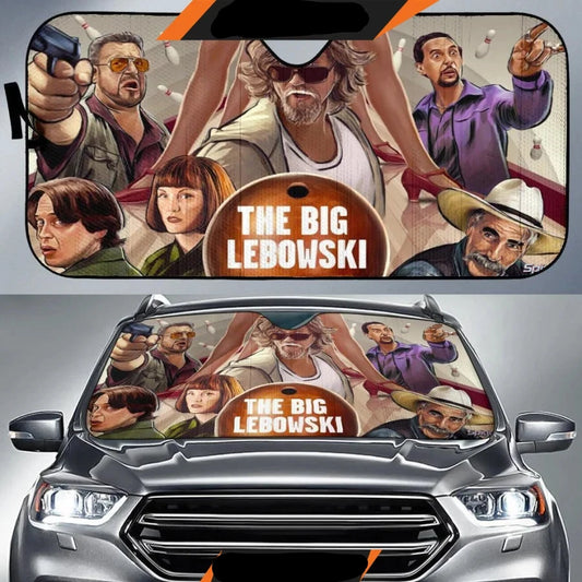 The Big Lebowski Car Sun Shade All The Big Lebowski Characters Winshield Sun Shade Colorful