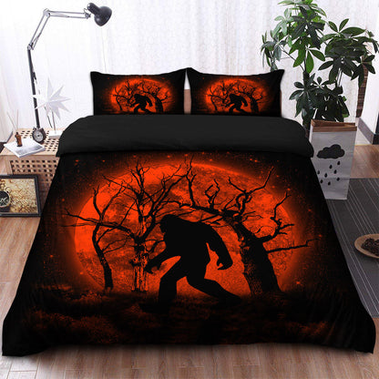 Bigfoot Silhouette Moonlight Bedding Set