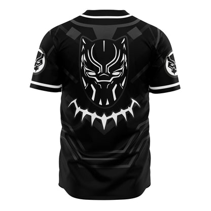 Marvel Jersey Marvel Hero Black Panther Armor Graphic Black White Jersey Shirt Black Panther Baseball Jersey Marvel Baseball Jersey For Men