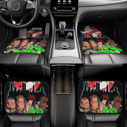 Ghostbusters Car Floor Mats Ghostbusters Symbol Characters Slimer Cartoon Car Mats