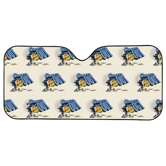 Minions Car Sun Shade Minion All Worked Out Pattern Winshield Sun Shade White