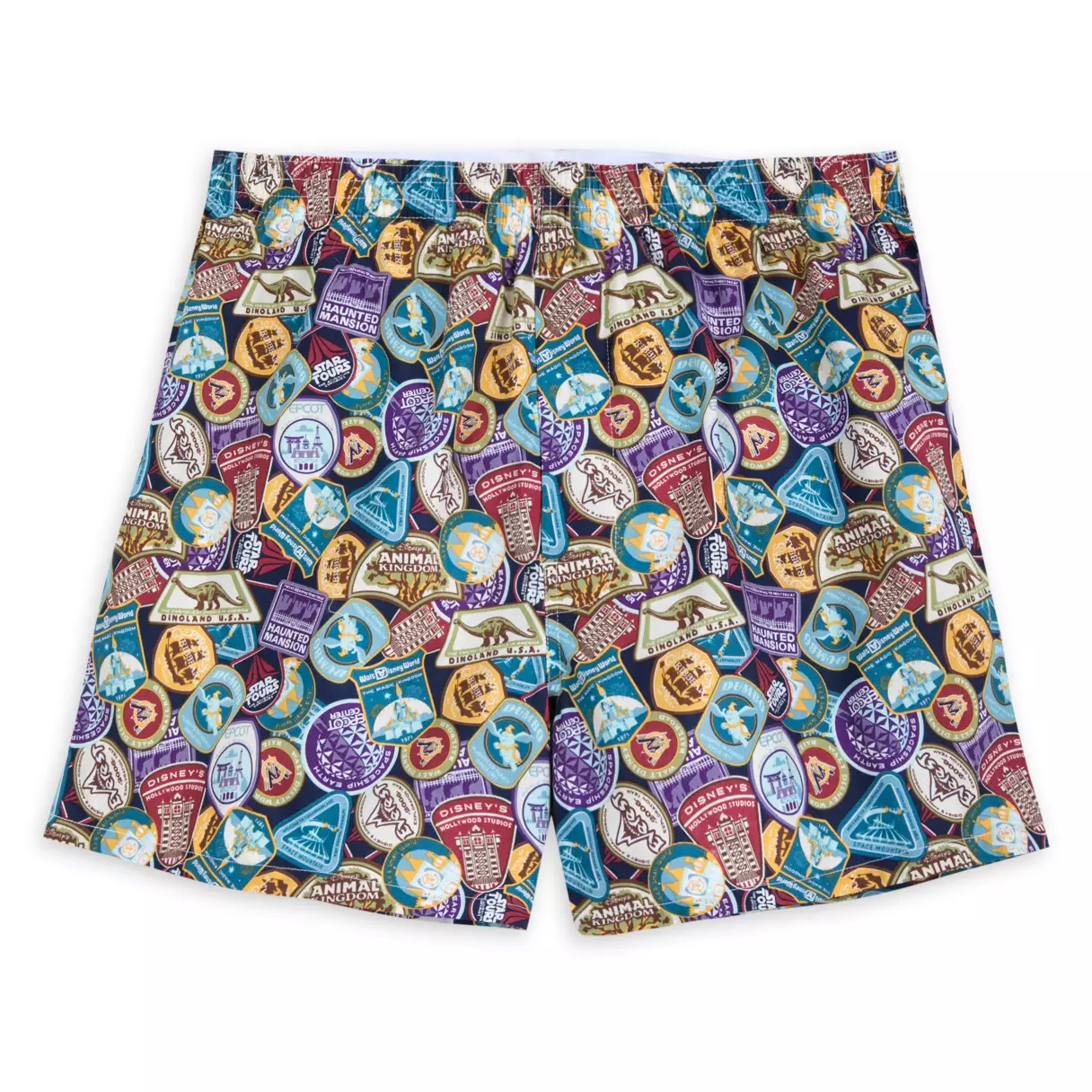 DN Shorts Walt DN World Stamp Pattern Beach Shorts Colorful