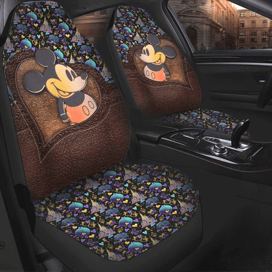 MM Car Seat Covers MM Magic Love 50 Years Seat Covers Brown