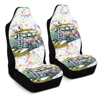 Hippie Car Seat Covers Peace And Love Hippie Van Seat Covers Colorful