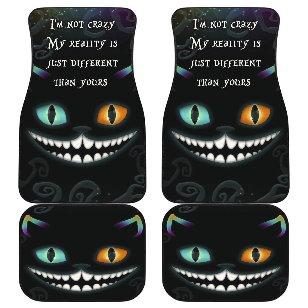 Alice In Wonderland Car Mats My Reality Is Just Different Than Yours Car Floor Mats Black Blue