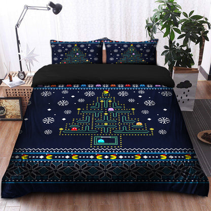Christmas Tree Pacman Bedding Set