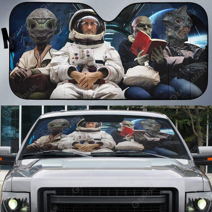 Gearhumans Custom Car Auto Sunshade Aliens With Human