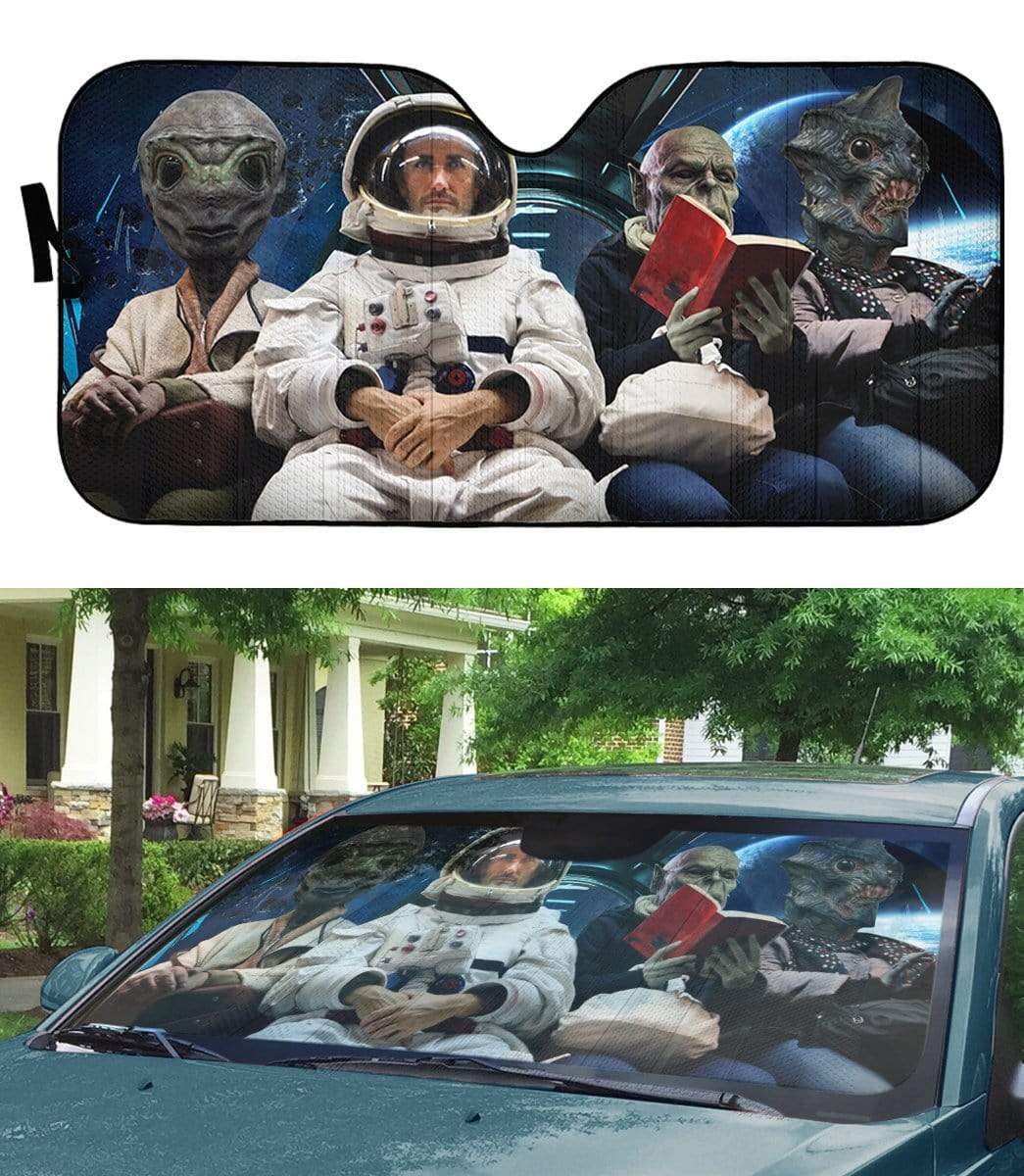 Gearhumans Custom Car Auto Sunshade Aliens With Human