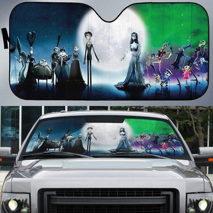 Gearhumans Custom Car Auto Sunshade Corpse Bride