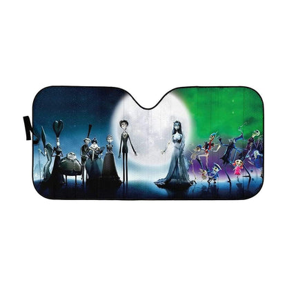 Gearhumans Custom Car Auto Sunshade Corpse Bride