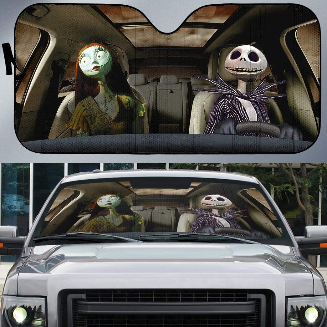 Gearhumans Custom Car Auto Sunshade Corpse Bride