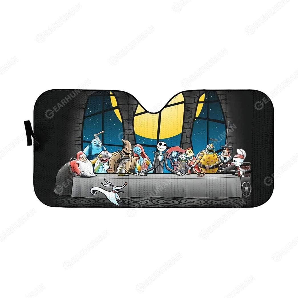 Gearhumans Custom Car Auto Sunshade Dinner Before Christmas