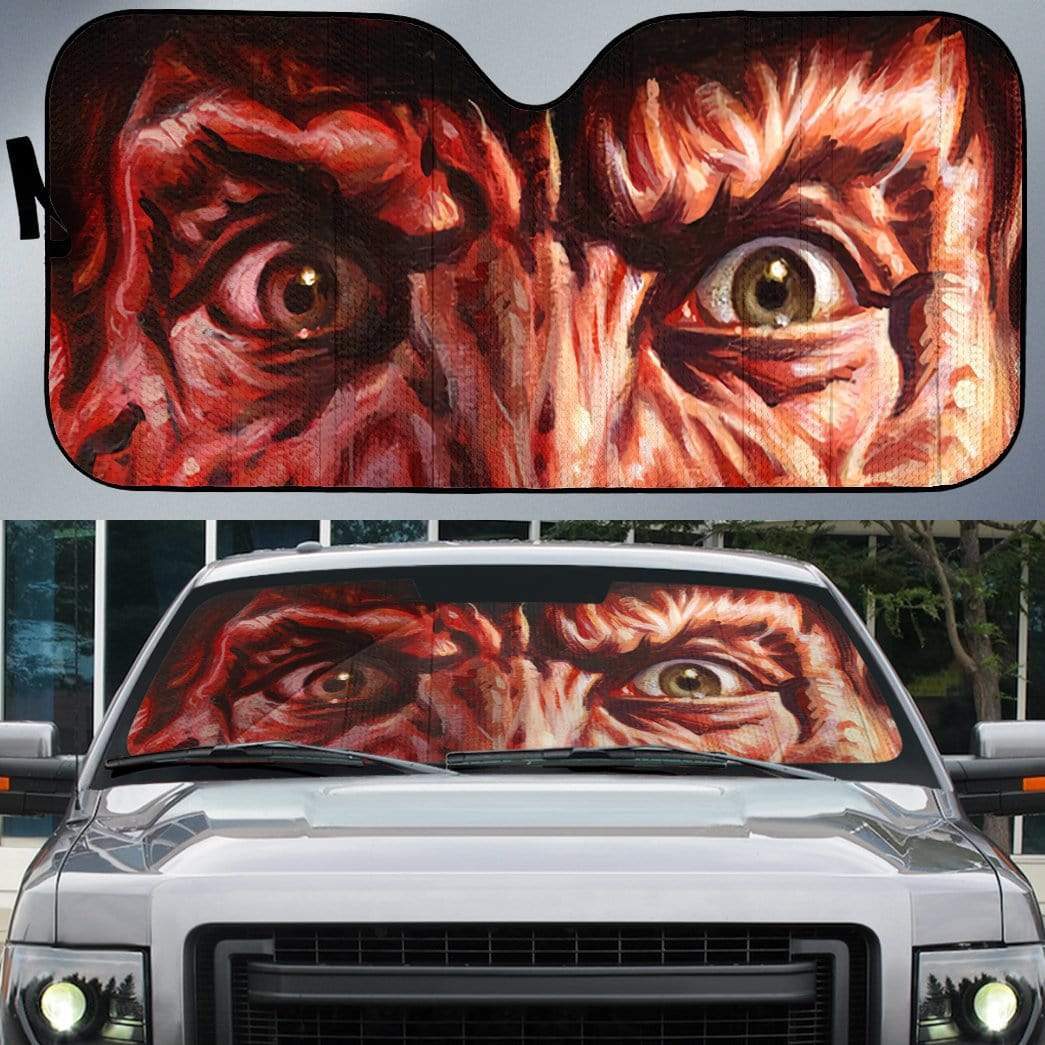 Gearhumans Custom Car Auto Sunshade Freddy Krueger
