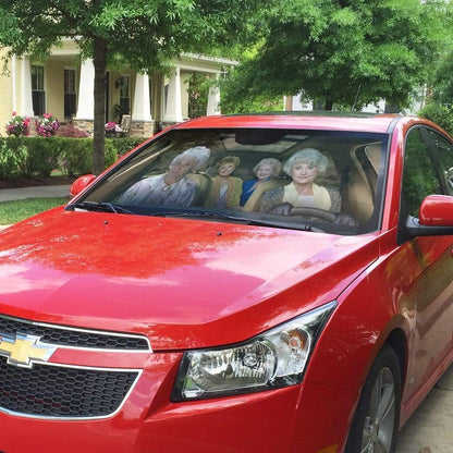 Gearhumans Custom Car Auto Sunshade Golden Girls
