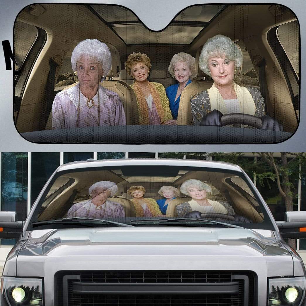 Gearhumans Custom Car Auto Sunshade Golden Girls