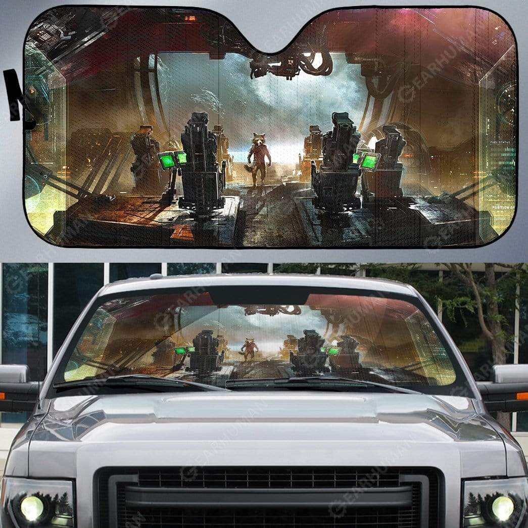 Gearhumans Custom Car Auto Sunshade Guardians of the Galaxy