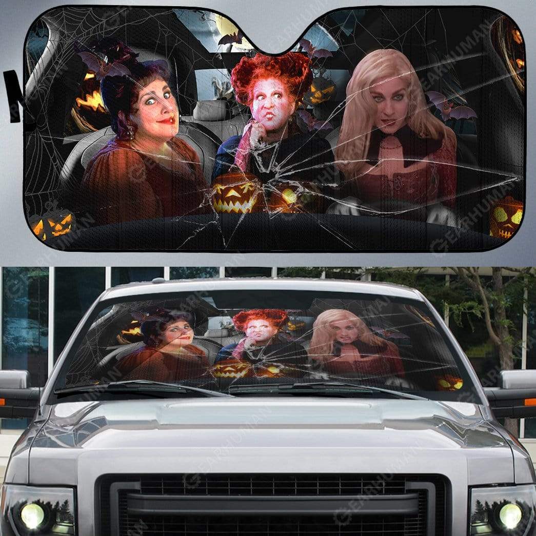 Gearhumans Custom Car Auto Sunshade Hocus Pocus