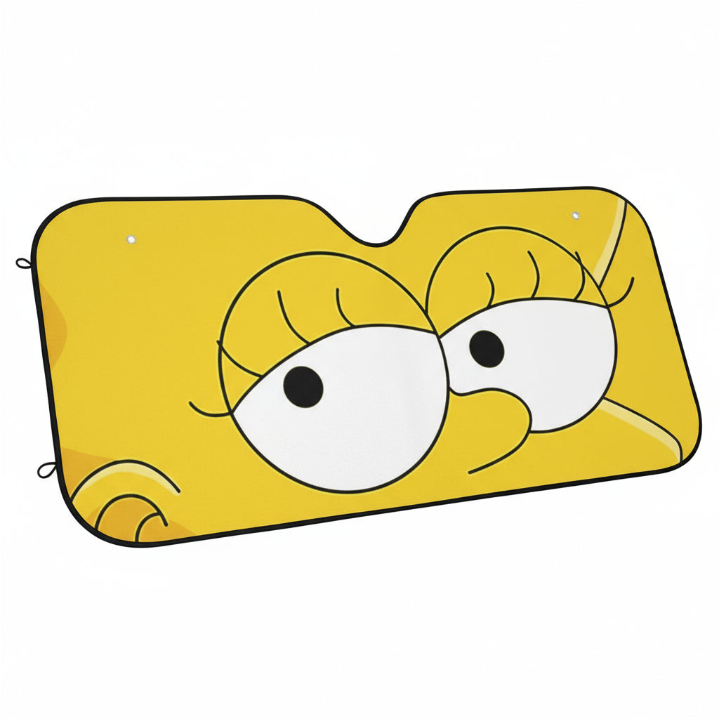 Gearhumans Custom Car Auto Sunshade Lisa Simpson