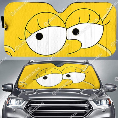 Gearhumans Custom Car Auto Sunshade Lisa Simpson