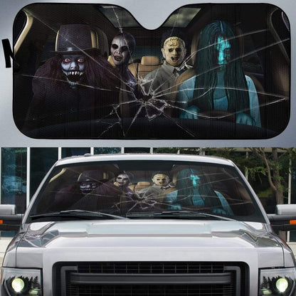Gearhumans Custom Car Auto Sunshade Mass Murder