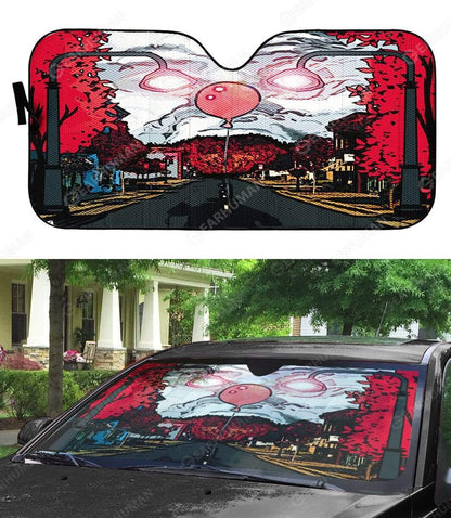 Gearhumans Custom Car Auto Sunshade Pennywise
