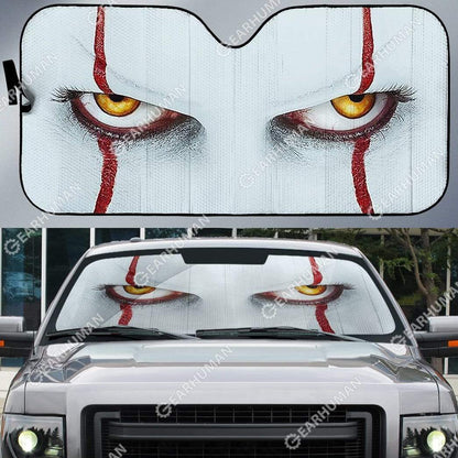Gearhumans Custom Car Auto Sunshade Pennywise