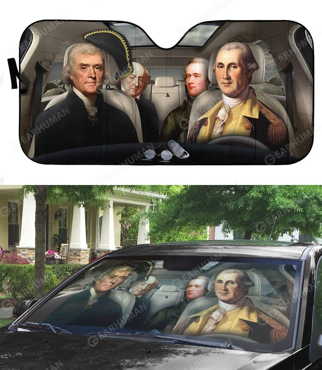 Gearhumans Custom Car Auto Sunshade Presidents Of The United States