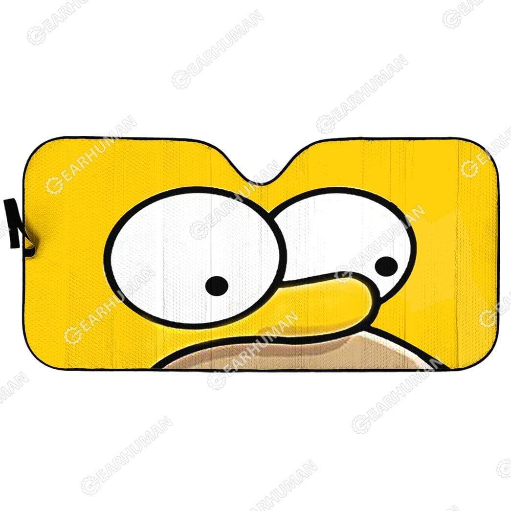 Gearhumans Custom Car Auto Sunshade Simpson