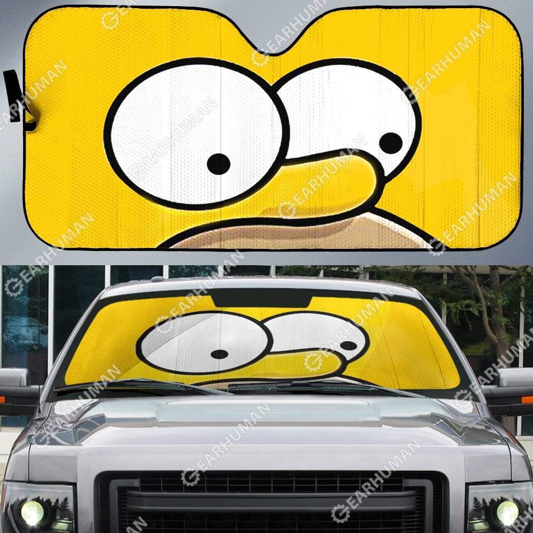 Gearhumans Custom Car Auto Sunshade Simpson