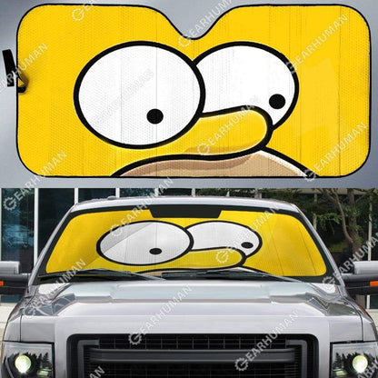 Gearhumans Custom Car Auto Sunshade Simpson