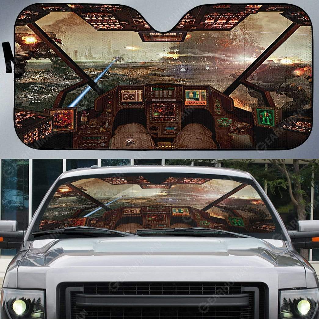 Gearhumans Custom Car Auto Sunshade Spaceship